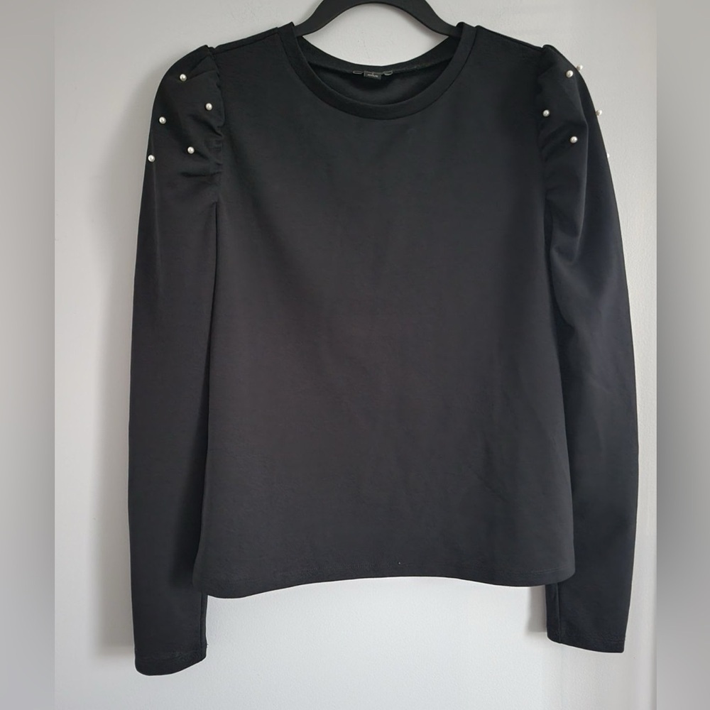 Ann Taylor Pearlized Shoulder Top